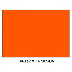 Cartulina canson iris, 50x65 cm. 185 grs/m². naranja