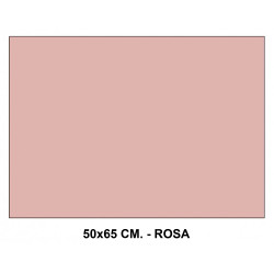 Cartulina canson iris, 50x65 cm. 185 grs/m². rosa