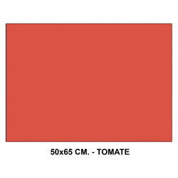 Cartulina canson iris, 50x65 cm. 185 grs/m². tomate