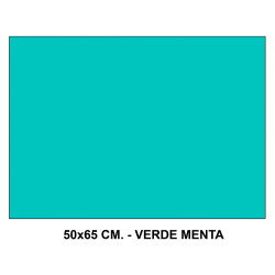 Cartulina canson iris, 50x65 cm. 185 grs/m². verde menta