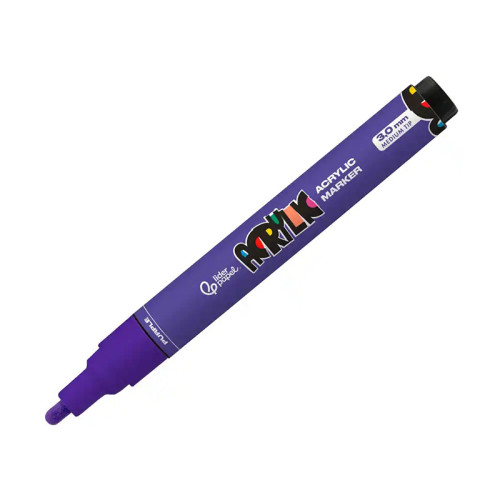 Rotulador acrílico liderpapel acrylic, 3 mm. púrpura