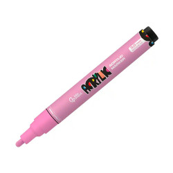 Rotulador acrílico liderpapel acrylic, 3 mm. rosa claro