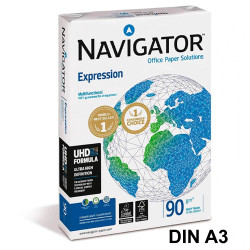 Papel navigator expression, din a3, 90 grs/m². paquete de 500 hojas