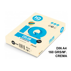 Papel iq color pálido, din a4, 160 grs/m². crema, paquete de 250 hojas