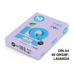 Papel iq color medio, din a4, 80 grs/m². lavanda, paquete de 500 hojas