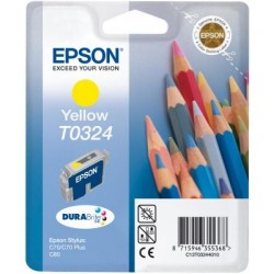 Cartucho ink-jet epson stylus c70/c70+/c80 amarillo.