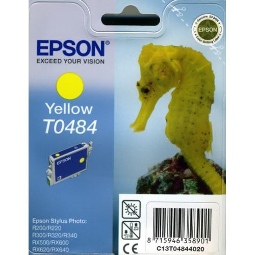 Cartucho ink-jet epson stylus photo r200/r210/r220/r300, t0484 amarillo
