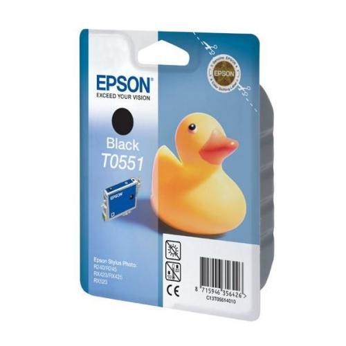 Cartucho ink-jet epson stylus photo r240/r245/rx420, t0551 negro