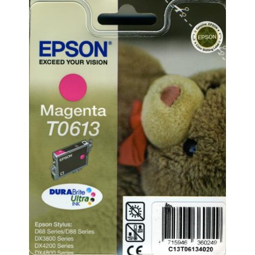 Cartucho ink-jet epson stylus d68/d88/dx3800/dx3850, t0613 magenta
