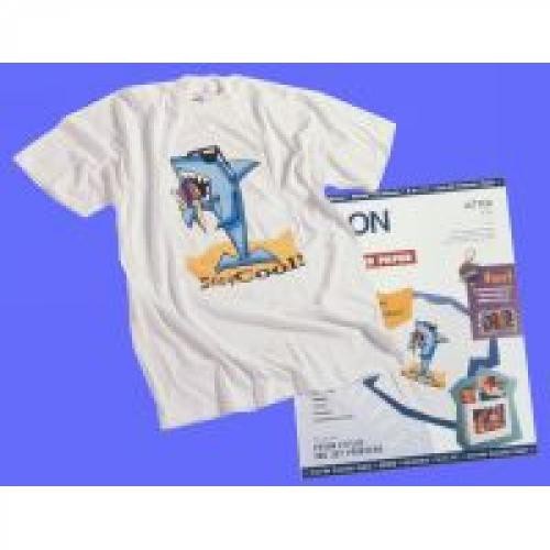 Paquete de 10 hojas de epson transfer iron-on cool peel paper en din a-4 de 124 grs.