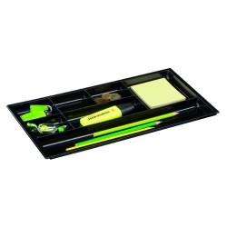 Bandeja organizadora de cajón cep pro, 344x168x20 mm. negro