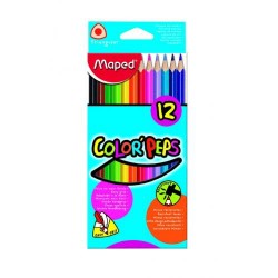 Estuche de lápices de color maped color peps con 12 colores.