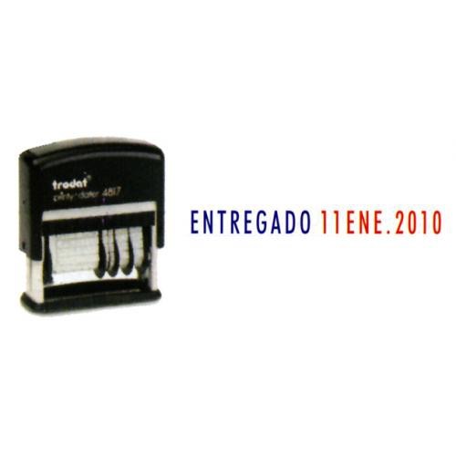 Sello trodat printy-dater 4817 multifórmulas comerciales + fechador