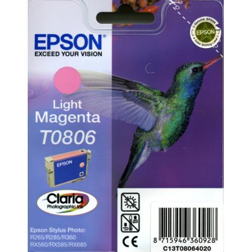 Cartucho ink-jet epson stylus photo p50/px650/px660, t0806 magenta claro