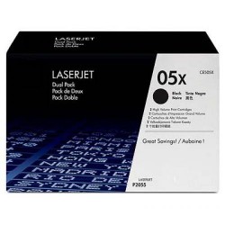 Toner laser hewlett packard laserjet p2050 series/p2053d/p2053dn, 05x negro