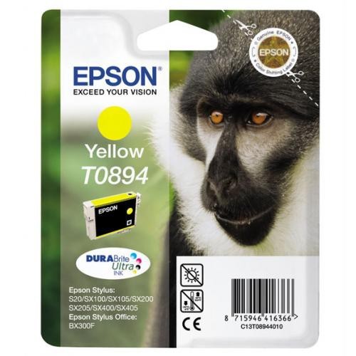 Cartucho ink-jet epson stylus office bx300f/stylus s20/s21, t0894 amarillo
