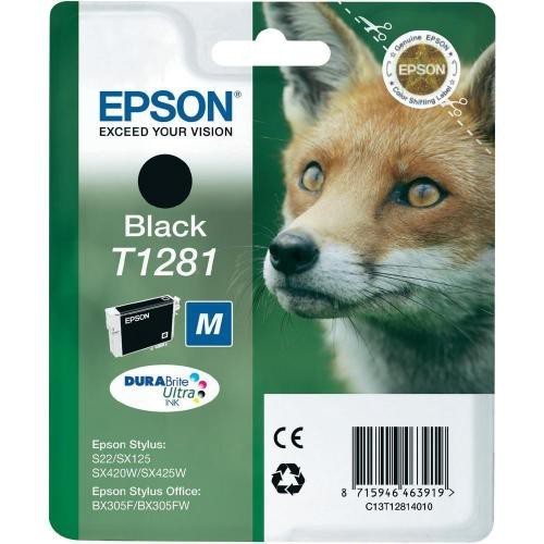 Cartucho ink-jet epson stylus l300/l355/office bx305f, t1281 negro