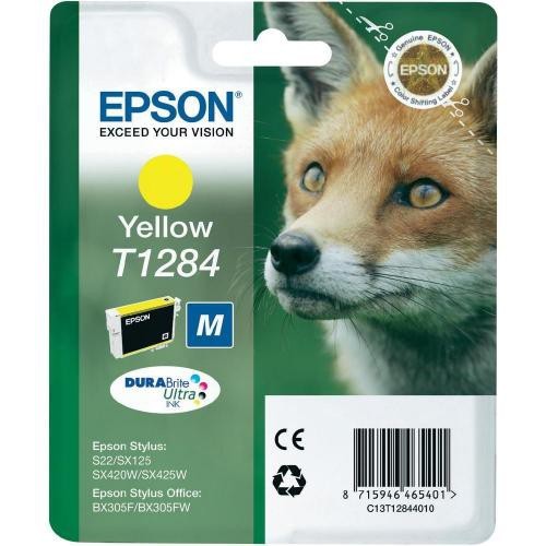 Cartucho ink-jet epson stylus l300/l355/office bx305f, t1284 amarillo