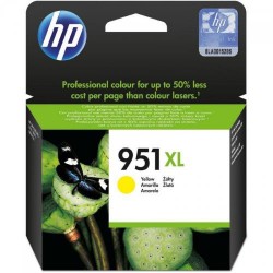 Cartucho ink-jet hewlett packard officejet pro 251dw/276dw/8100 eprinter, 951xl amarillo