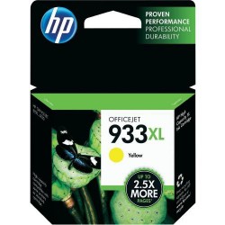 Cartucho ink-jet hewlett packard officejet 6100 e-printer/6600 e-aio/6700 premium, 933xl amarillo