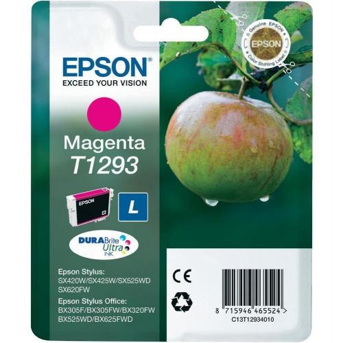 Cartucho ink-jet epson stylus office b42wd/bx305f/bx305fw plus, t1293 magenta