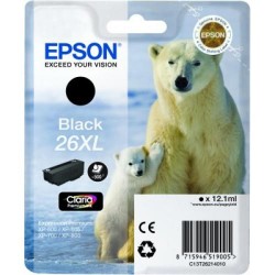 Cartucho ink-jet epson expression premium xp-510/xp-520/xp-600, 26xl negro