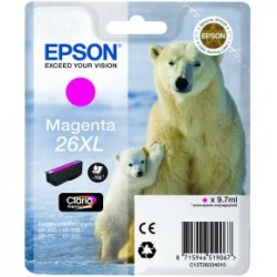 Cartucho ink-jet epson expression premium xp-510/xp-520/xp-600, 26xl magenta