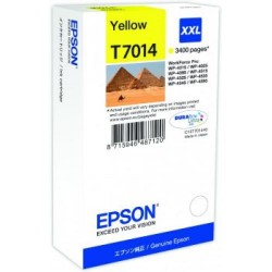 Cartucho ink-jet epson workforce pro wp-4000/wp-4015dn/wp-4020, t7014 amarillo