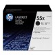 Toner laser hewlett packard laserjet enterprise 500 mfp m525dn/500 mfp m525dw, 55x pack doble negro