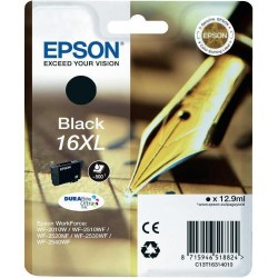 Cartucho ink-jet epson workforce wf-2010w/wf-2510wf/wf-2500 series, 16xl negro
