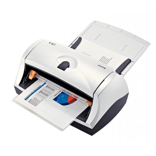 Plastificadora en frío leitz office cs9 din a-4, 80 micras, en color azul / plata.