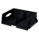 Bandeja portadocumentos leitz sorty standard, acceso apaisado con 1 separador, negro