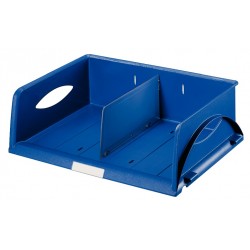 Bandeja portadocumentos leitz sorty standard, acceso apaisado con 1 separador, azul
