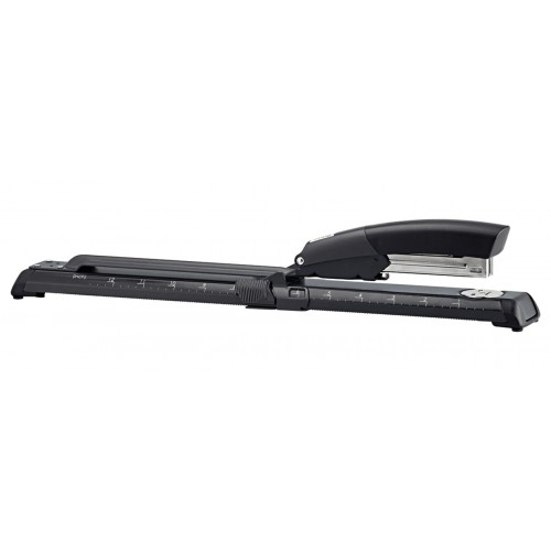 Grapadora de brazo largo petrus 600, gris/negro