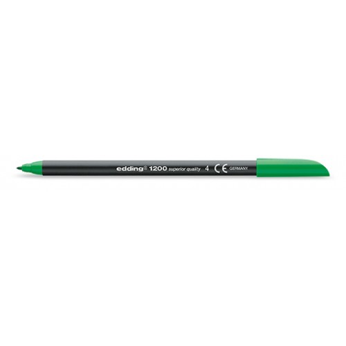 Rotulador punta de fibra edding 1200, verde