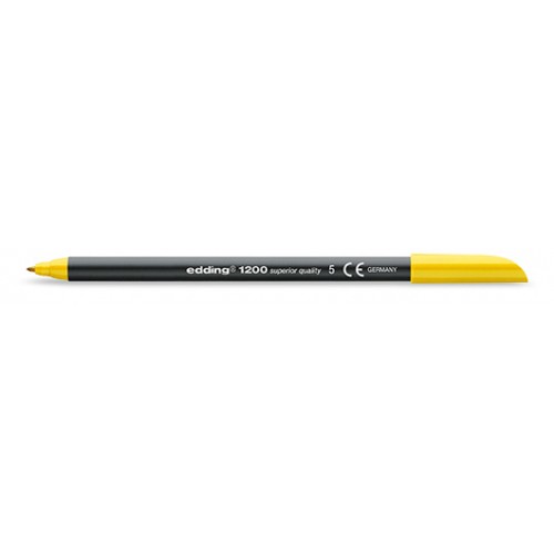 Rotulador punta de fibra edding 1200, amarillo