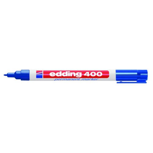 Marcador permanente edding 400, azul