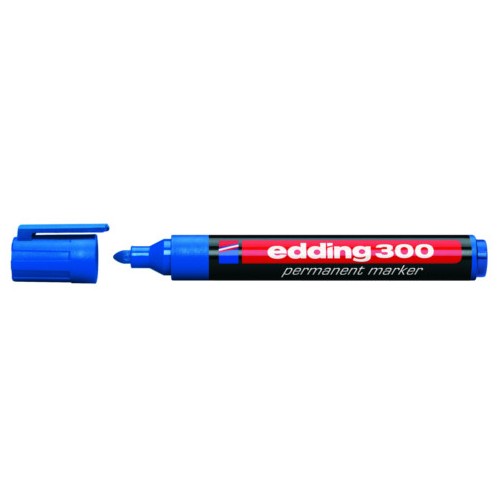 Marcador permanente edding 300, azul