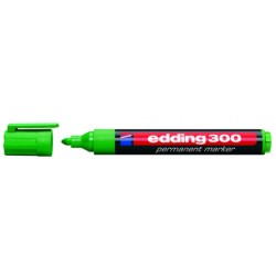 Marcador permanente edding 300, verde