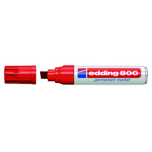 Marcador permanente edding 800, rojo