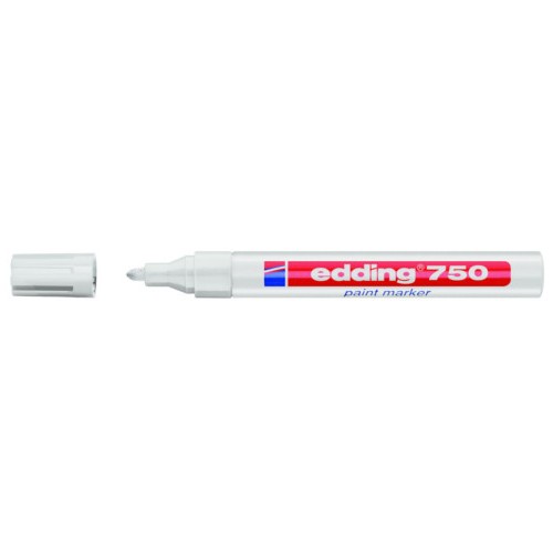 Marcador de tinta opaca permanente edding 750, blanco