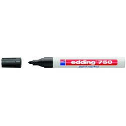 Marcador de tinta opaca permanente edding 750, negro