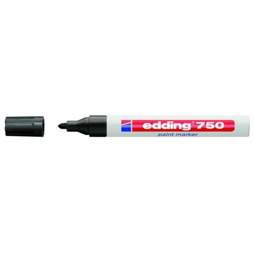 Marcador de tinta opaca permanente edding 750, negro