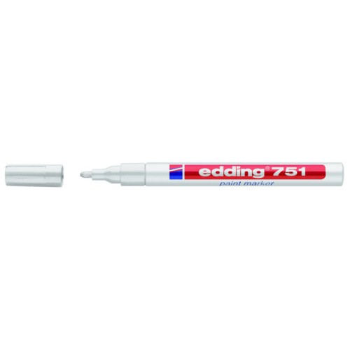 Marcador edding 751 blanco.