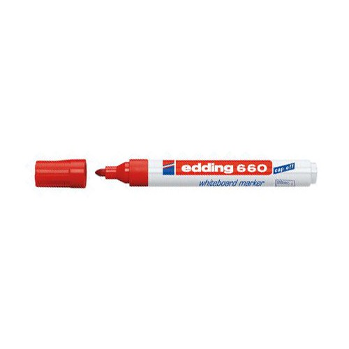 Marcador pizarra blanca edding 660, rojo