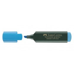 Marcador fluorescente faber-castell textliner 48 azul