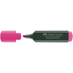 Marcador fluorescente faber-castell textliner 48, rosa