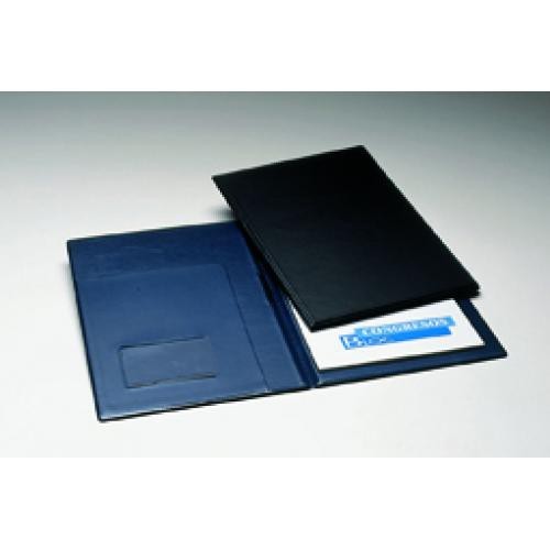 Carpeta de congresos iberplas en p.v.c. de color negro.
