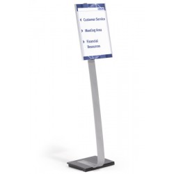 Expositor de pie durable info sign stand din a3, plata