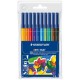 Rotulador escolar staedtler noris club 326 en colores surtidos, estuche de 10 uds.